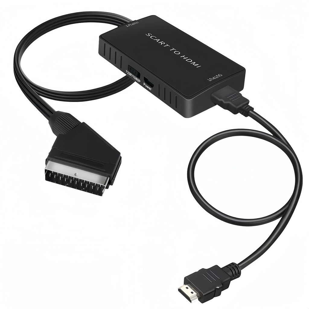 Scart to hdmi cable videoadapter scart to hdmi converter adapter cable clearance