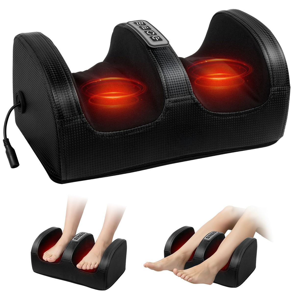 cotsoco Shiatsu Foot Massager with Heat, Electric Foot and Calf Massager