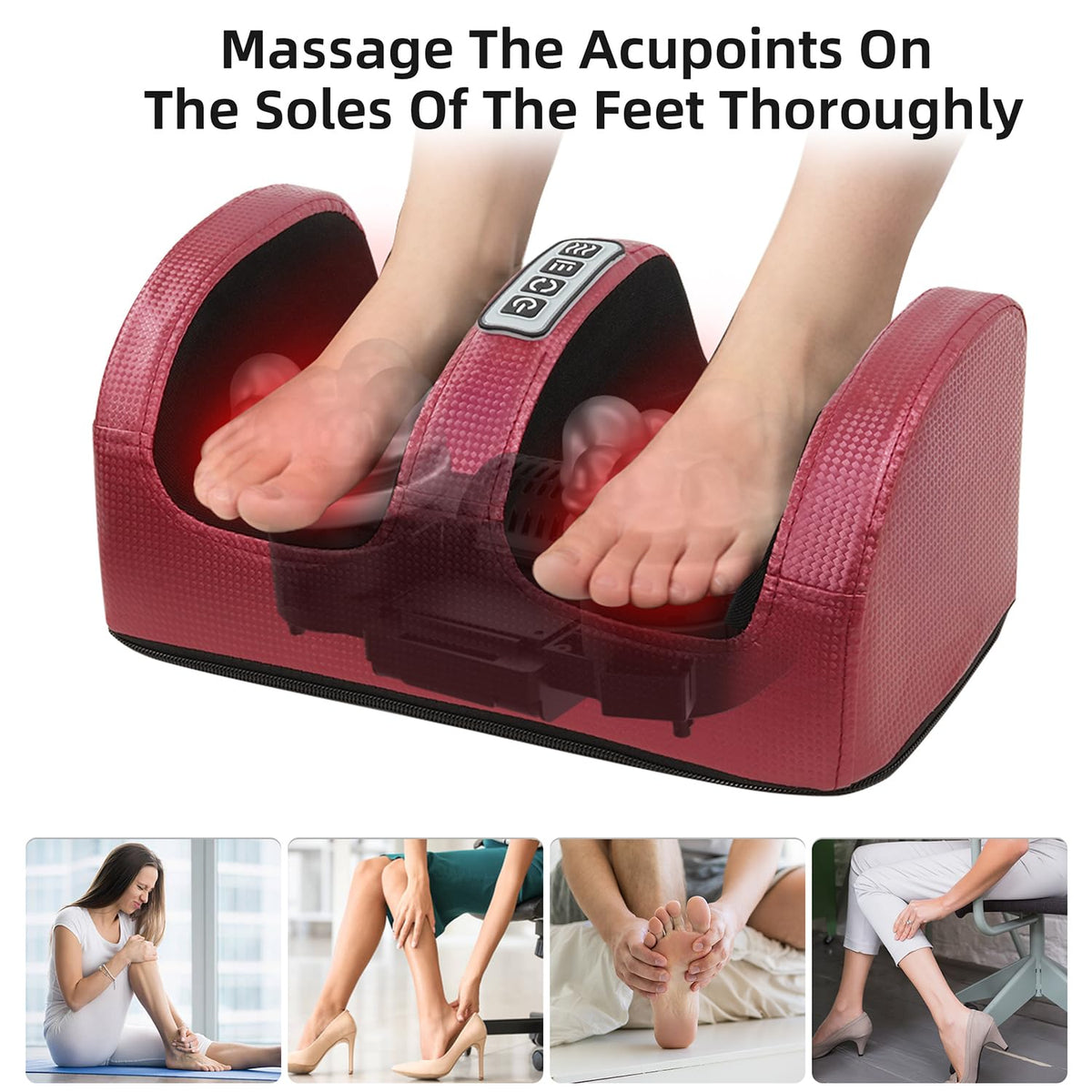 cotsoco Shiatsu Foot Massager with Heat, Electric Foot and Calf Massager