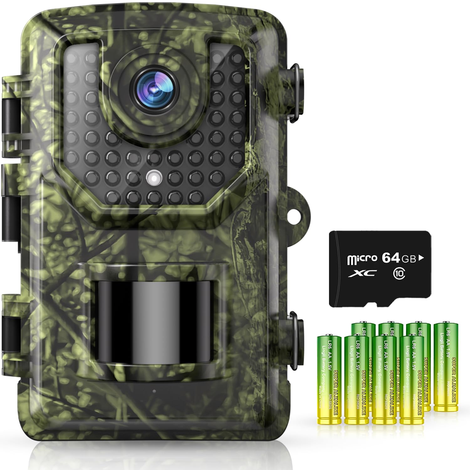 Trail Camera with 32MP 1296P, with Night Vision Motion Activated Waterproof