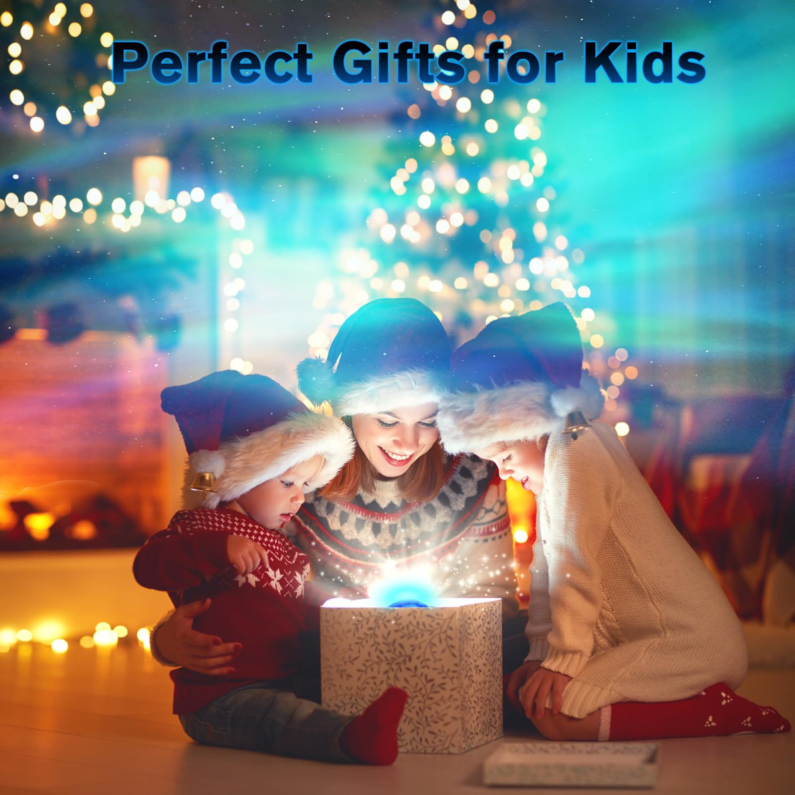 Northern Galaxy Light Aurora Projector, Star Projector with 33 Light Effects, Starry Nebula LED Lamp with Remote Control, White Noise, Kids/Adults Room Decor, Bluetooth Speaker for Party Christmas