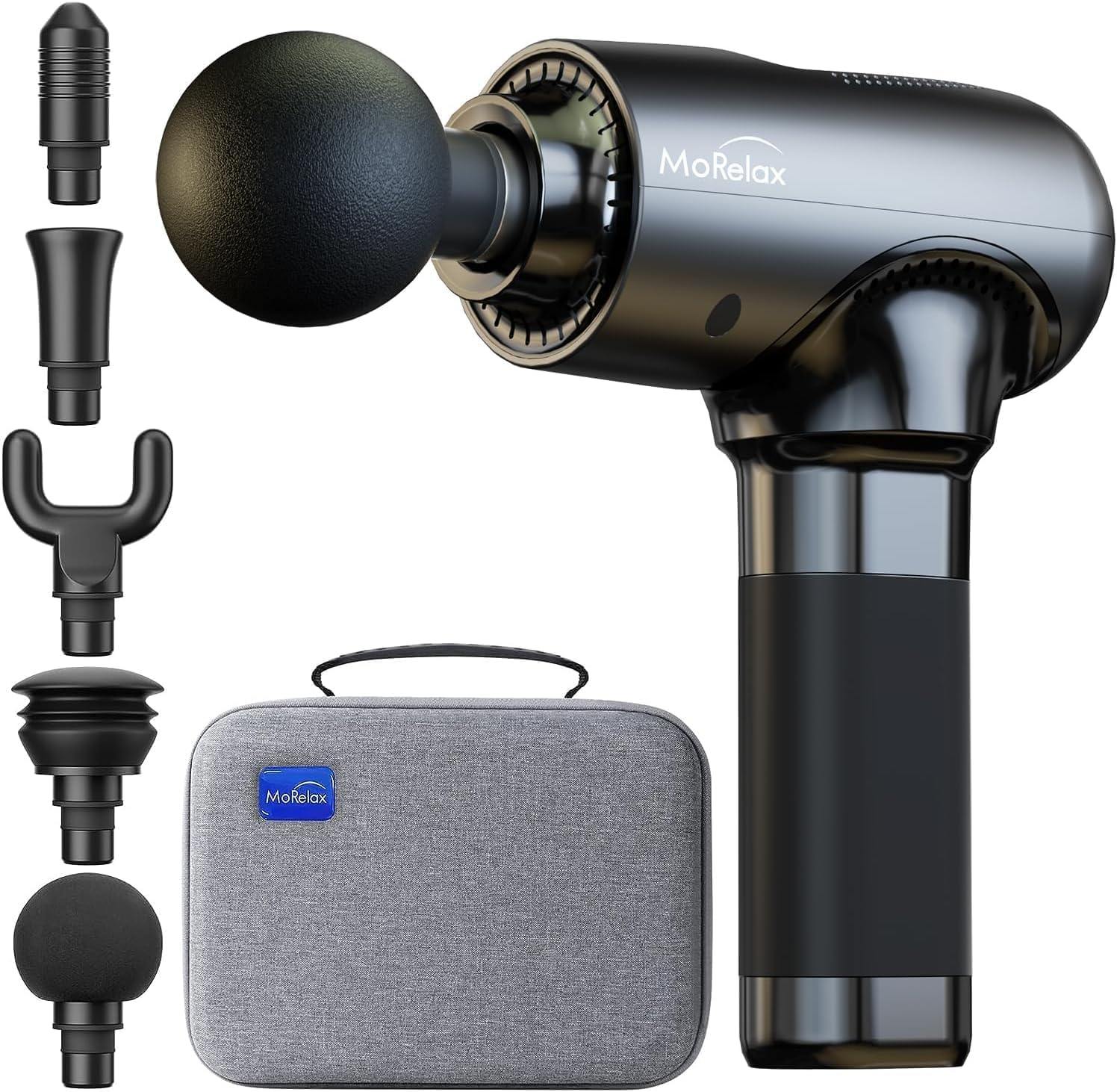 cotsoco Massage Gun Deep Tissue,Portable Percussion Muscle Massager for Whole Body Back Pain Relief,Electric Handheld Sport Massager with 5 Massage Heads 5 Speed