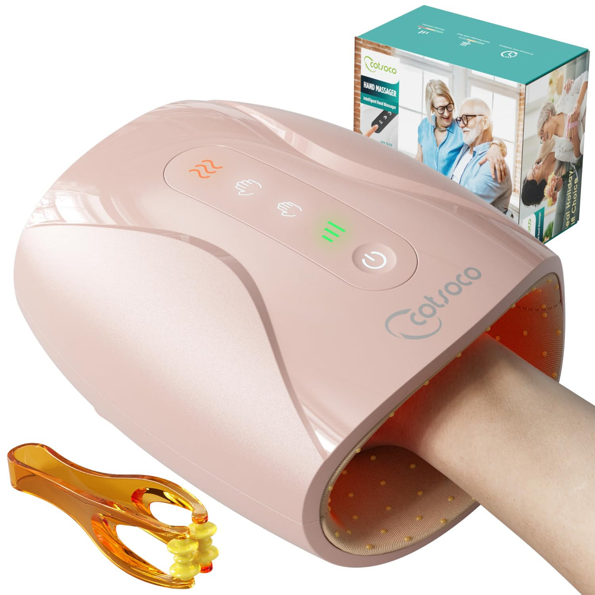 cotsoco Hand Massager with Heat and Compression Birthday Gifts for Women