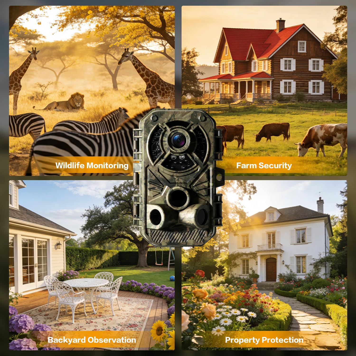 Digitgarden Trail Camera 32MP 2.7K, Mini Game Camera with Night Vision, Motion Activated 0.2s Trigger, 120° Wide Angle, Waterproof No Glow Infrared, Hunting Camera with 32GB Card, 2.0” HD Screen