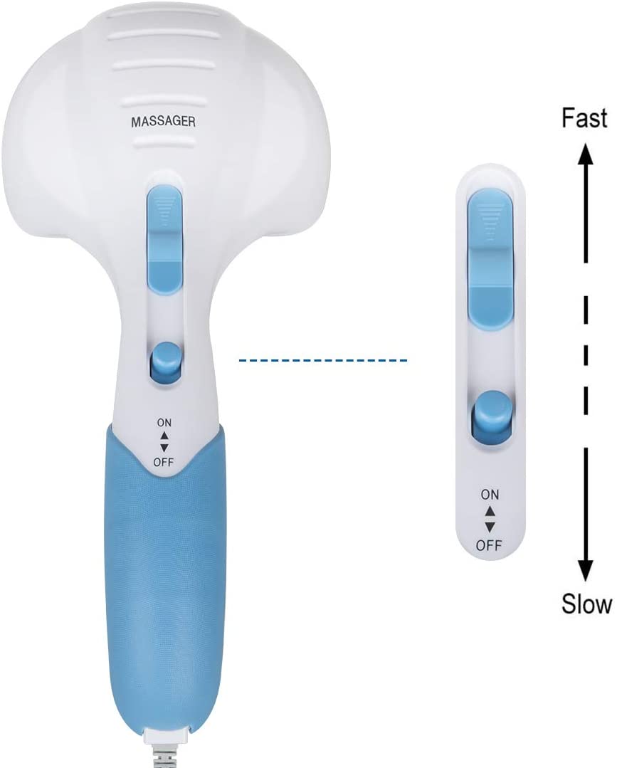 Deep Tissue Massage Hammer for Arm, Neck, Shoulder, Back, Leg, Foot(Blue,White)