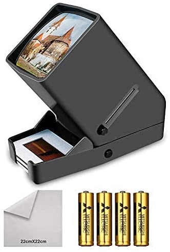 DIGITNOW!35mm Slide and Film Viewer, 3X Magnification LED Lighted Illuminated Viewing,USB Powered/Battery Operation-for 35mm Slides & Positive Film Negatives(4AA Batteries Included)