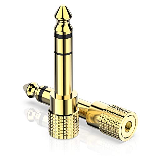 Headphone Adapter,stereo Audio Adapter Converter, Gold Plated,2 Pack