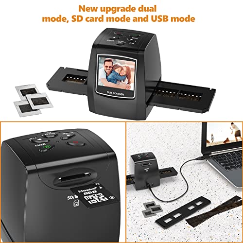 DIGITNOW! Slide Scanner Convert 35mm Negative Film &Slide to Digital JPEG Save into SD Card with LCD Display No Computer/Software Require