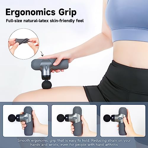 Electric Mini Handheld Sport Massager with 6 Massage Heads 4 Speed