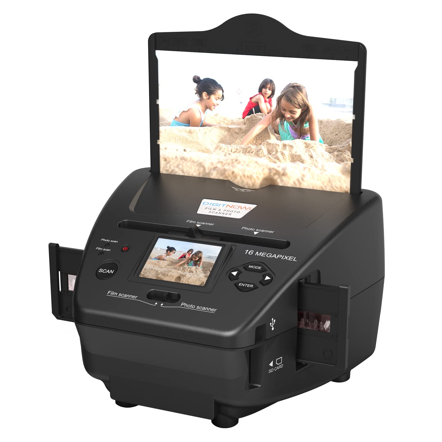 All-in-One High Resolution 16MP Film Scanner with 2.4 LCD Screen