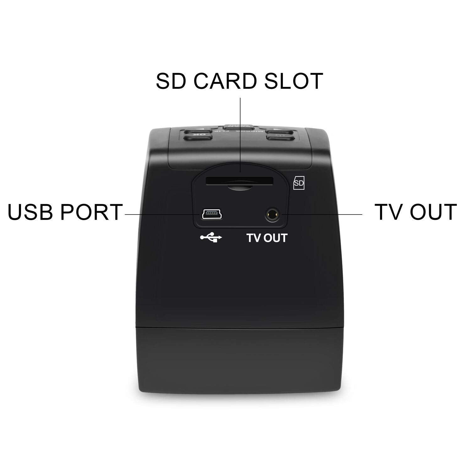 DIGITNOW 22MP All-in-1 Film & Slide Scanner, Converts 35mm 135 110 126 and Super 8 Films/Slides/Negatives to Digital JPG Photos, Built-in 128MB Memory, 2.4 LCD Screen