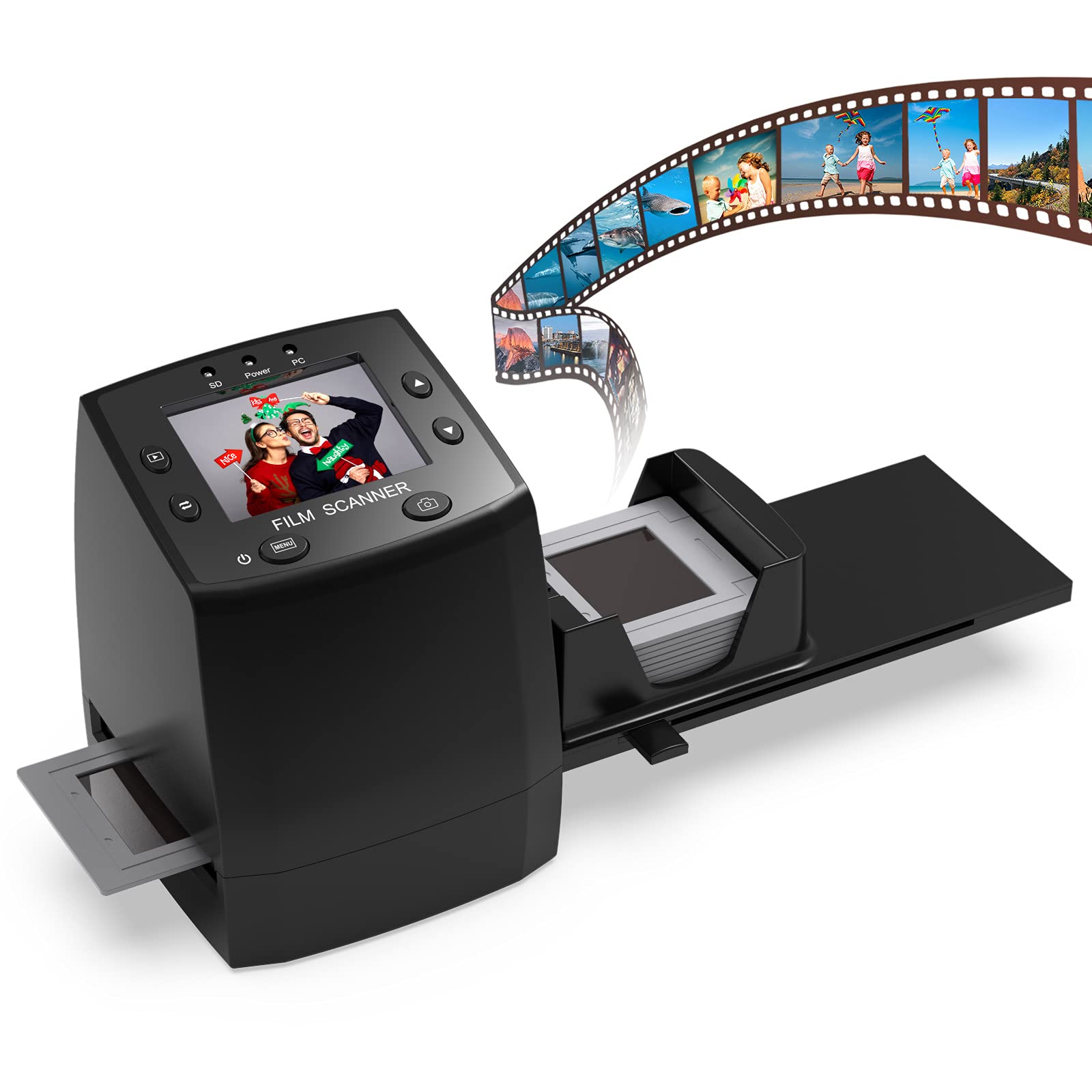 135 Film Negative Scanner High Resolution Slide Viewer,Convert 35mm Fi