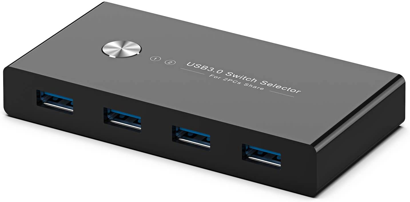Rybozen USB 3.0 Switch Selector, 4 Port KVM Switches USB Hub