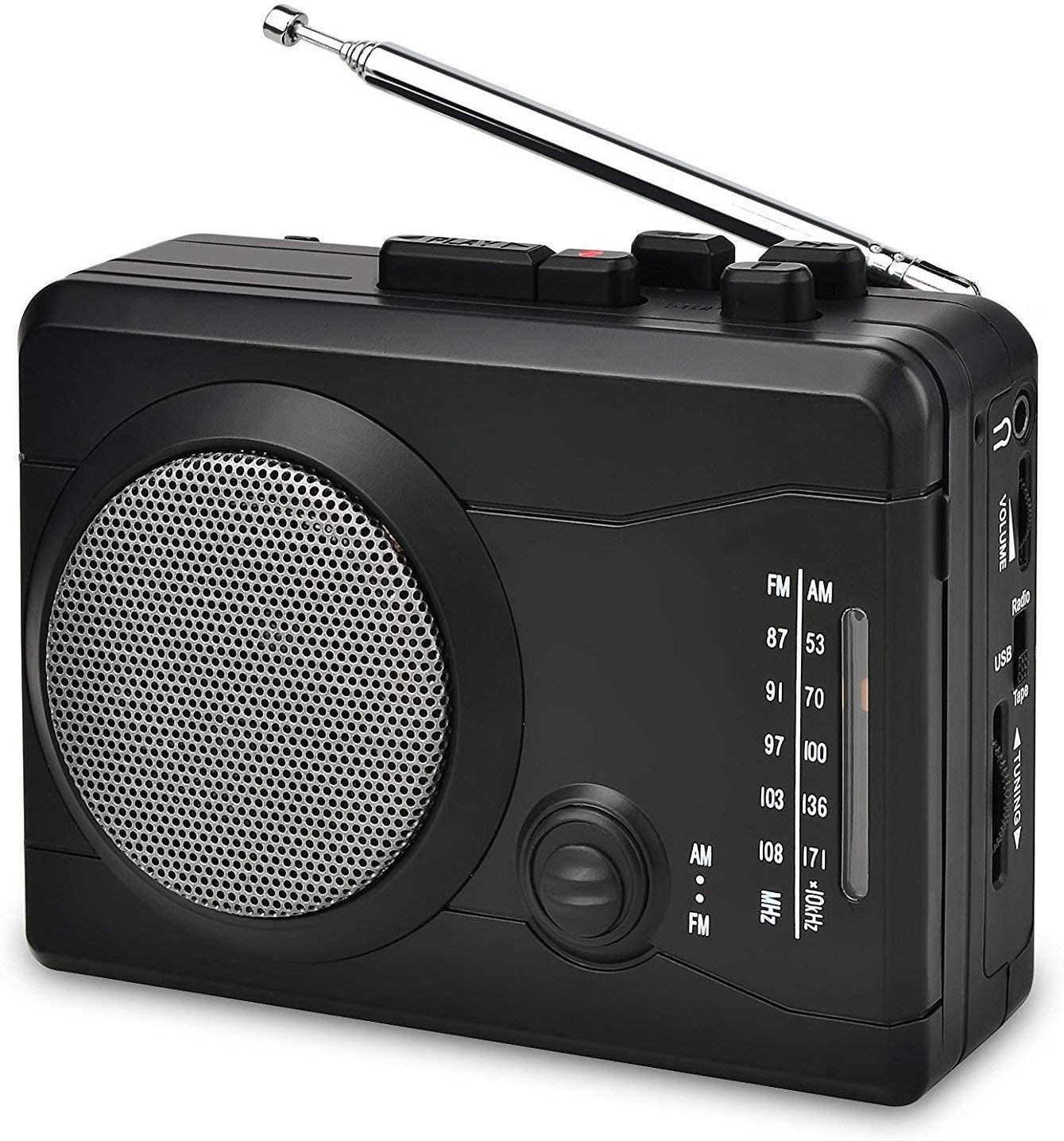 DIGITNOW USB Cassette Player Personal Audio Recorder Built-in Speaker, Radio Recording Cassette Tape to Digital MP3 Converter