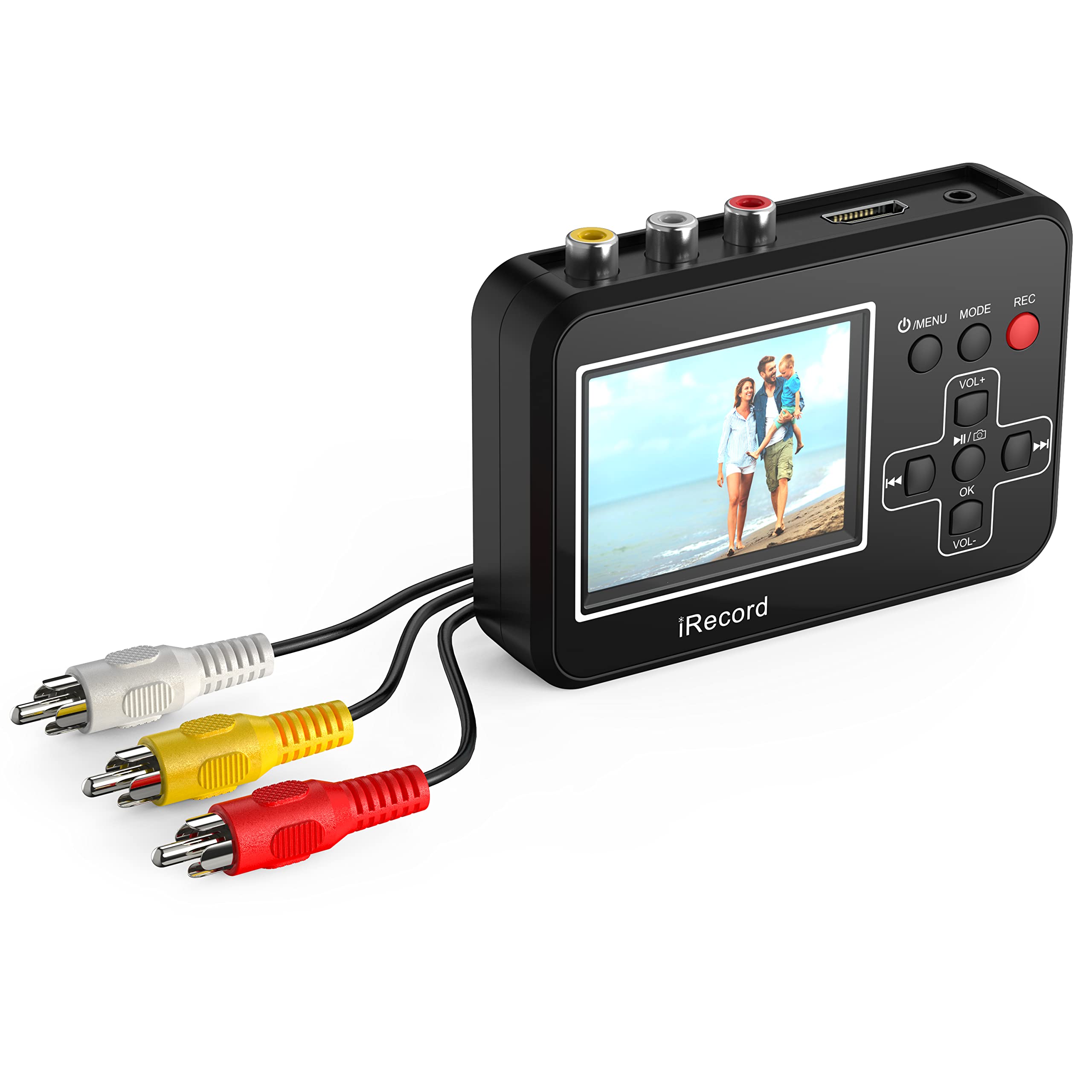 Video to Digital Converter, Mini Video Capture Device, Record Video from DVD, VCR's, VHS Tapes, Hi8, RCA, TV Box, Camcorder and Gaming Systems