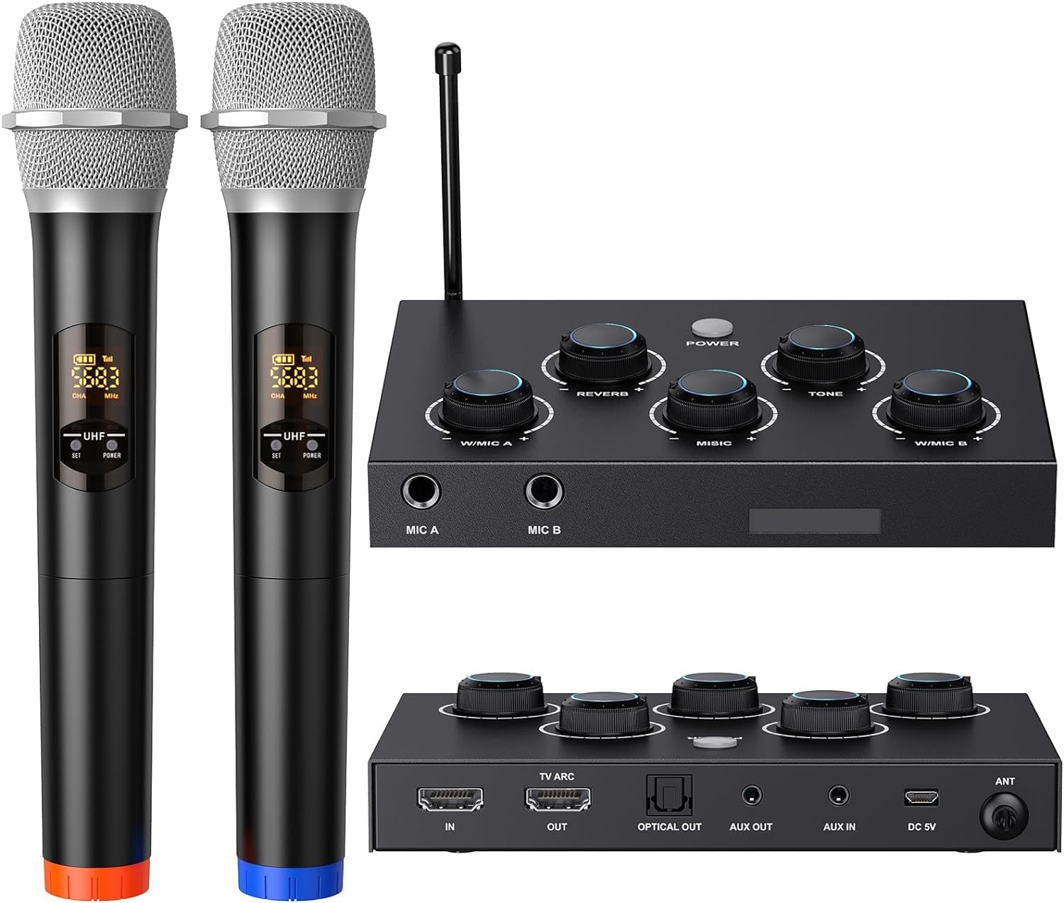 Digital Vocal Mixer With buy Dual Wireless Microphones