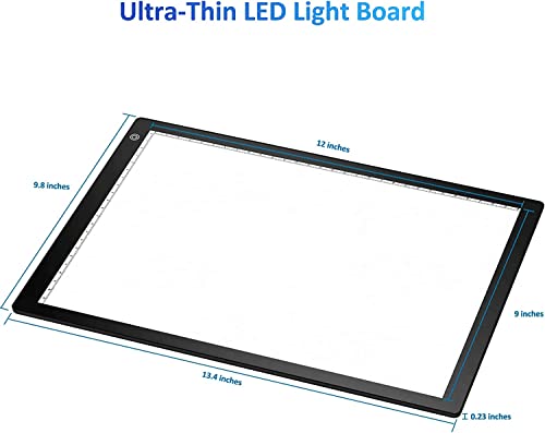 Slide Viewer Light Box, Ultra-Thin A4 USB Powered Light Scanner