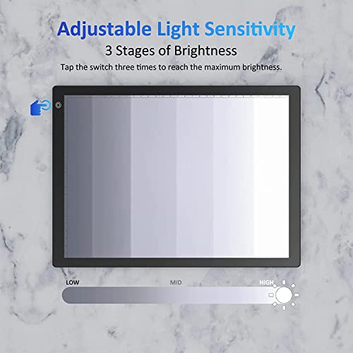 Slide Viewer Light Box, Ultra-Thin A4 USB Powered Light Scanner