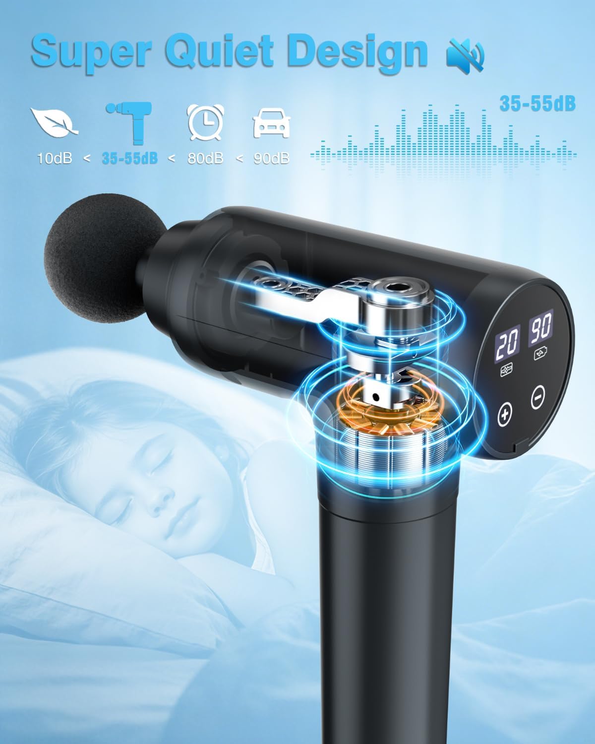 Digitnow Massage Gun for Sale – 20-Speed Body Massager with USB-C Charging