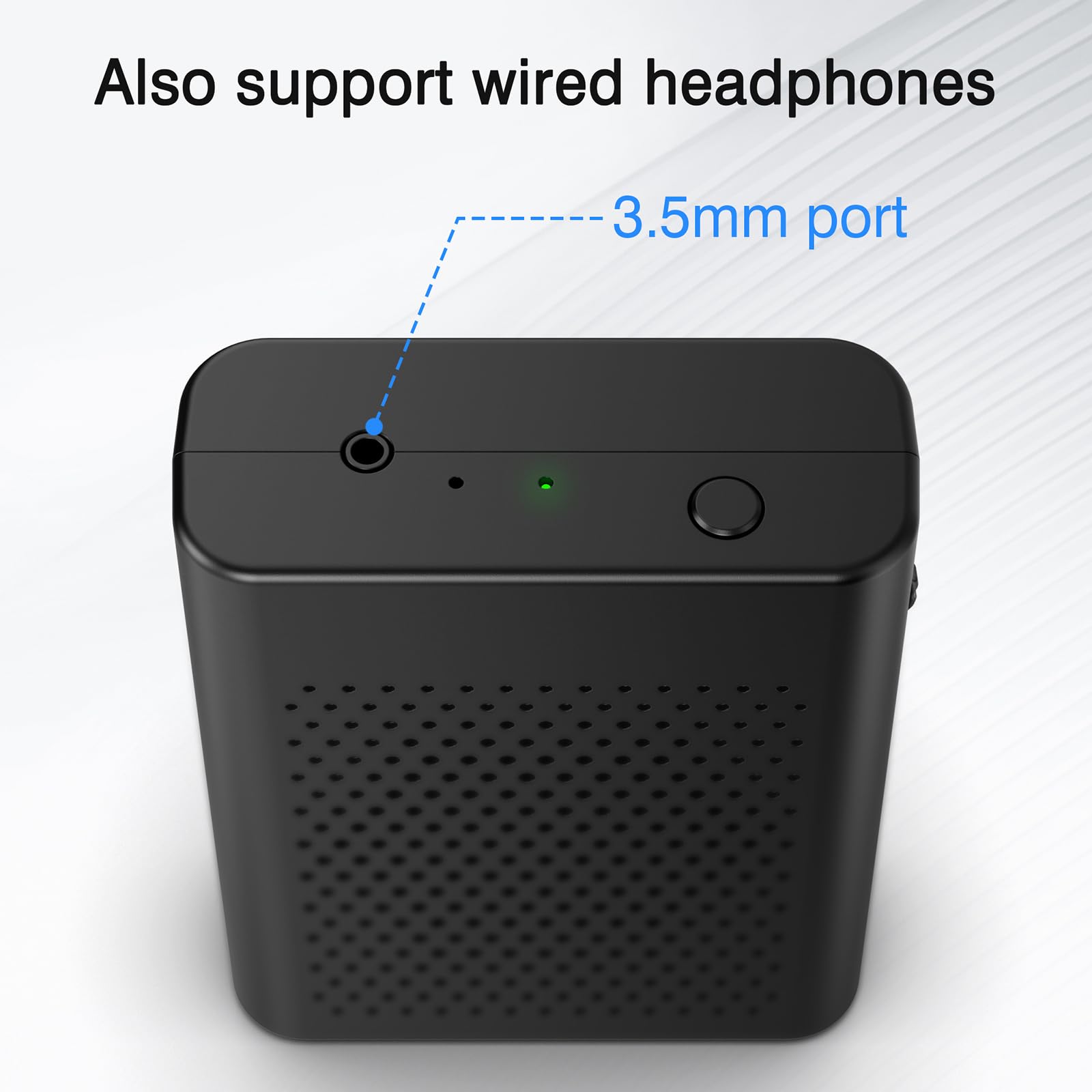 Wireless Voice Amplifier with Wireless Lavalier Lapel Microphone