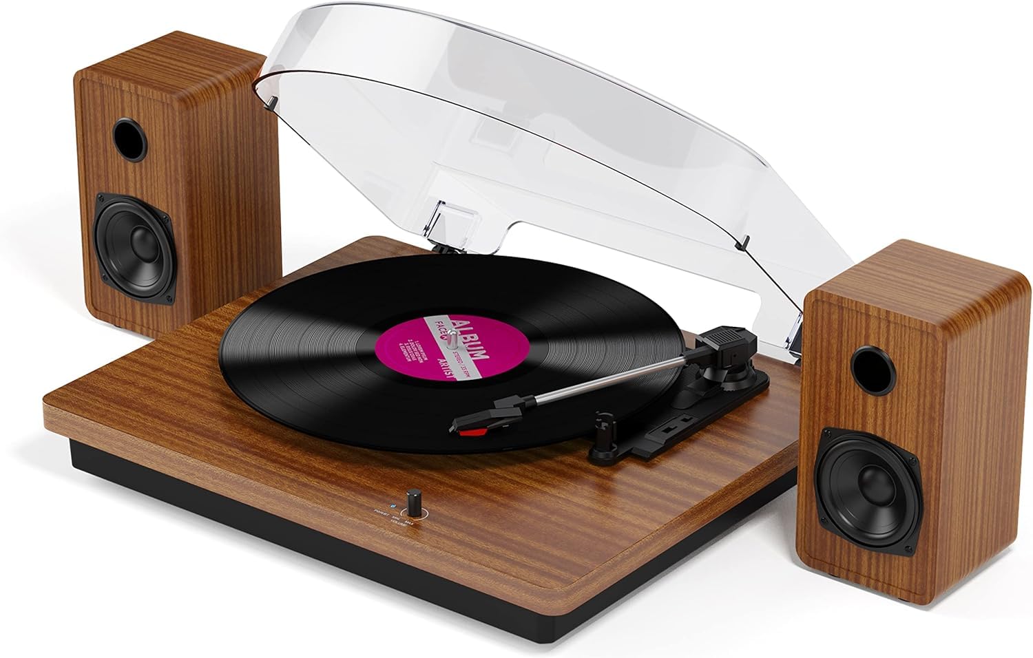 Bluetooth Record Player with Speaker, three speeds,support RCA Output