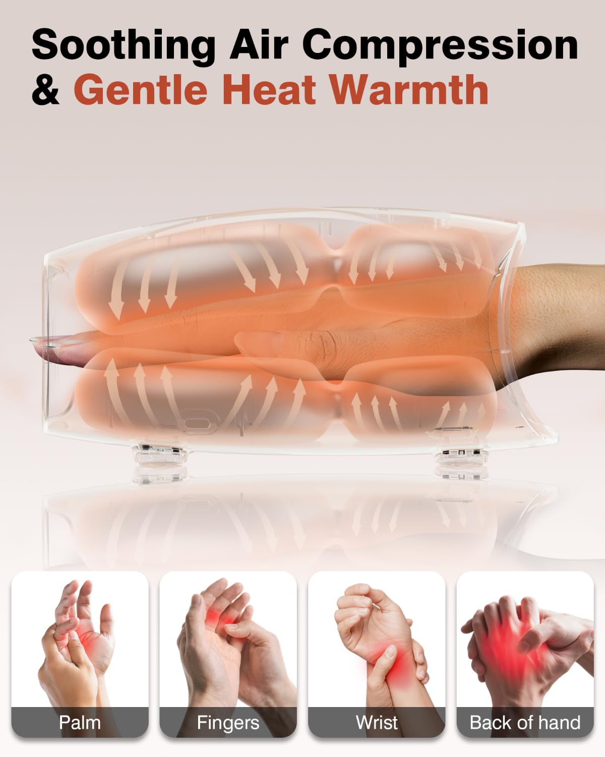 cotsoco Hand Massager with Heat and Compression Birthday Gifts for Women