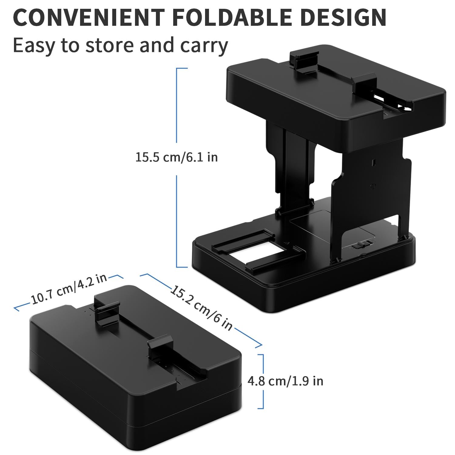 DigitConvert Mobile Film Scanner 35mm, Positive Slide & Negative Scanner Photo Scanner Converts 35mm Slides & Negatives to Digital Photos (2AA Batteries Included)