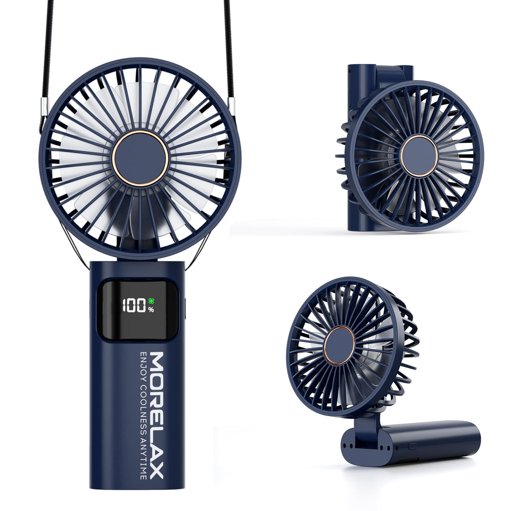 Portable Handheld Fan, USB Rechargeable Foldable Mini Personal Fan, 52