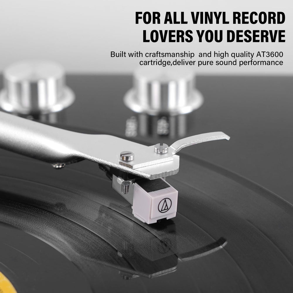Vinyl Record Player Belt-Drive Turntable for Vinyl Records with Blueto