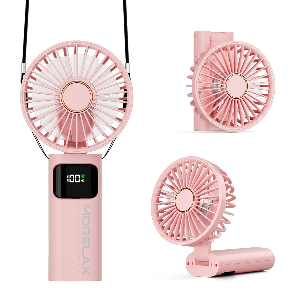 Portable Handheld Fan, USB Rechargeable Foldable Mini Personal Fan, 52