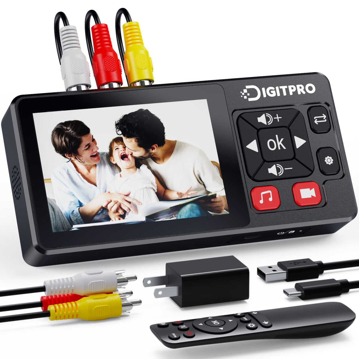 HD Video Capture 1080P 60FPS Video to Digital Converter with 5