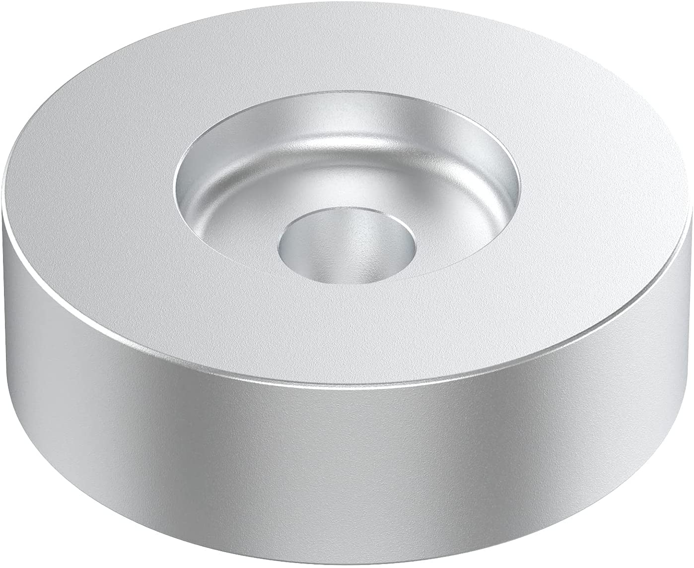 DIGITNOW 45 RPM Adapter, for 7 Inch Vinyl Record Players and Technics Turntables, Solid Aluminum Dome 45 Adapter Silver