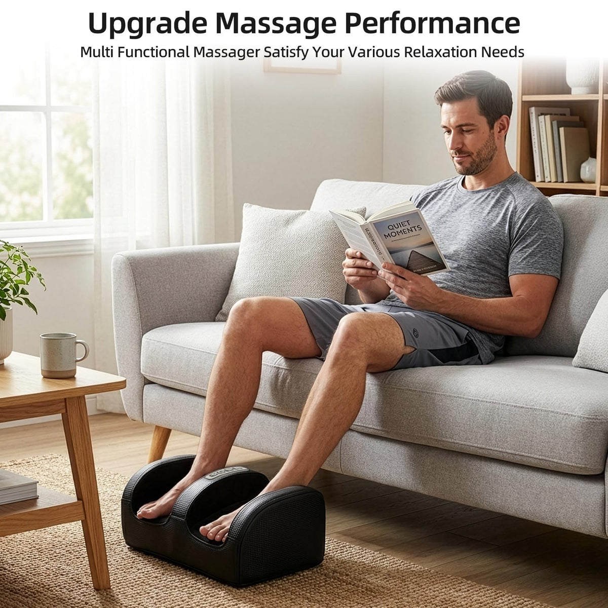 cotsoco Shiatsu Foot Massager with Heat, Electric Foot and Calf Massager