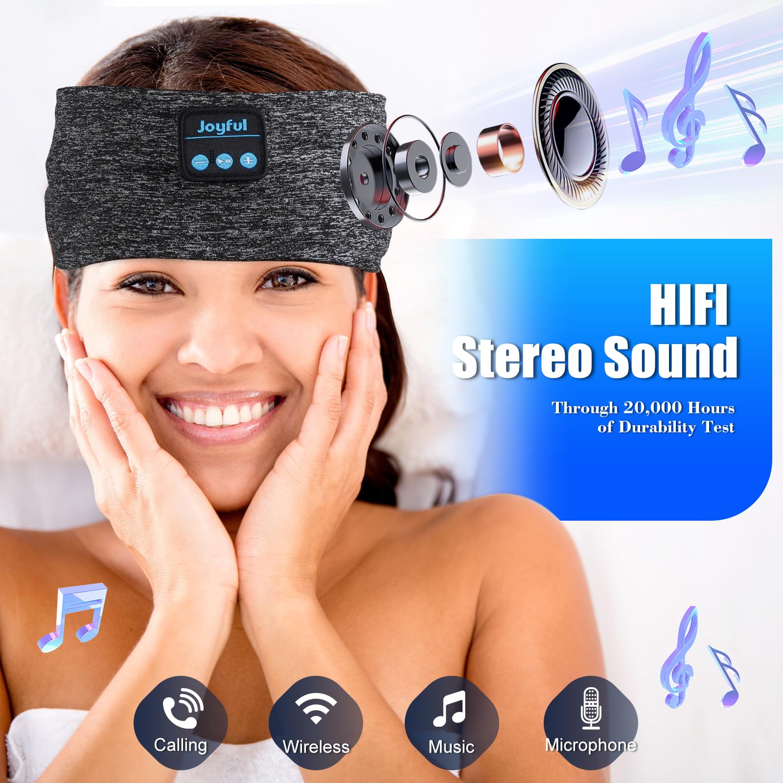 Sleep Headphones Bluetooth 5.3 Headband,Sports Wireless Sleeping Eye Mask