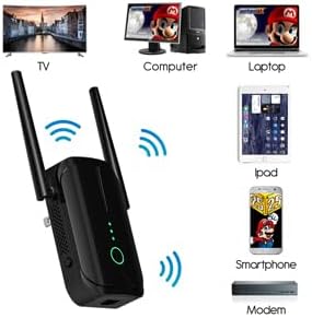Jancane WiFi Extender Signal Booster Up to 10000sq.ft and 85+ Devices