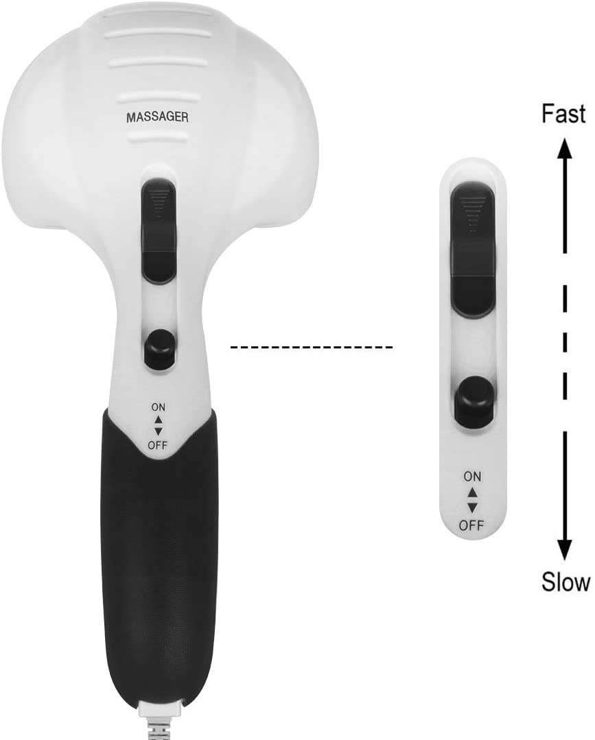 Handheld Neck Back Massager, Massage Hammerfor Muscle Pain(Black)