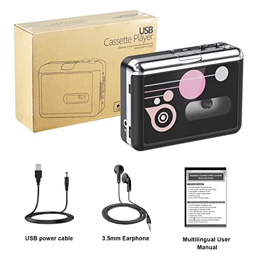 DIGITNOW Cassette Player, Portable USB Cassette to MP3 Converter