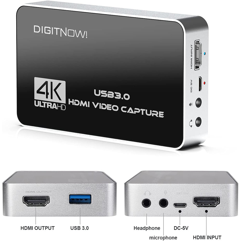 DIGITNOW! Dispositif de Capture vidéo HD/Capture vidéo HD, Convertisseur  vidéo HDMI/Adaptateur pour PS4, Xbox One/Xbox 360, LiveTV - Cdiscount TV  Son Photo