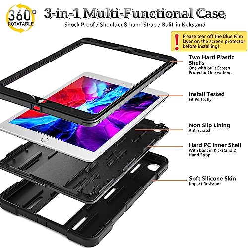 Vphev for iPad 9th/ 8th/ 7th Generation 10.2 Inch Case IP68 Waterproof
