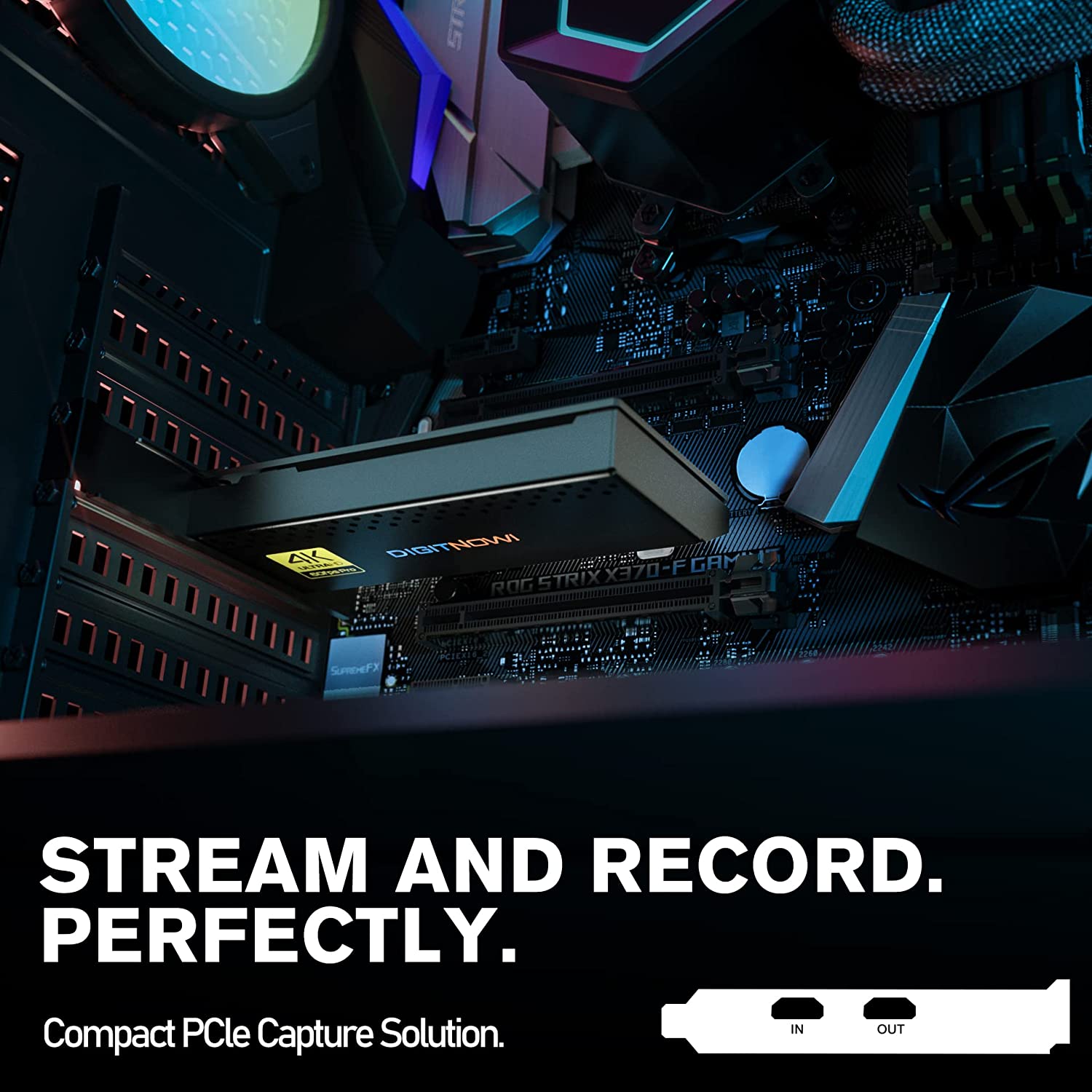 DigitNow Internal Capture Card, PCIe Capture Card, Stream and Record in  4K60