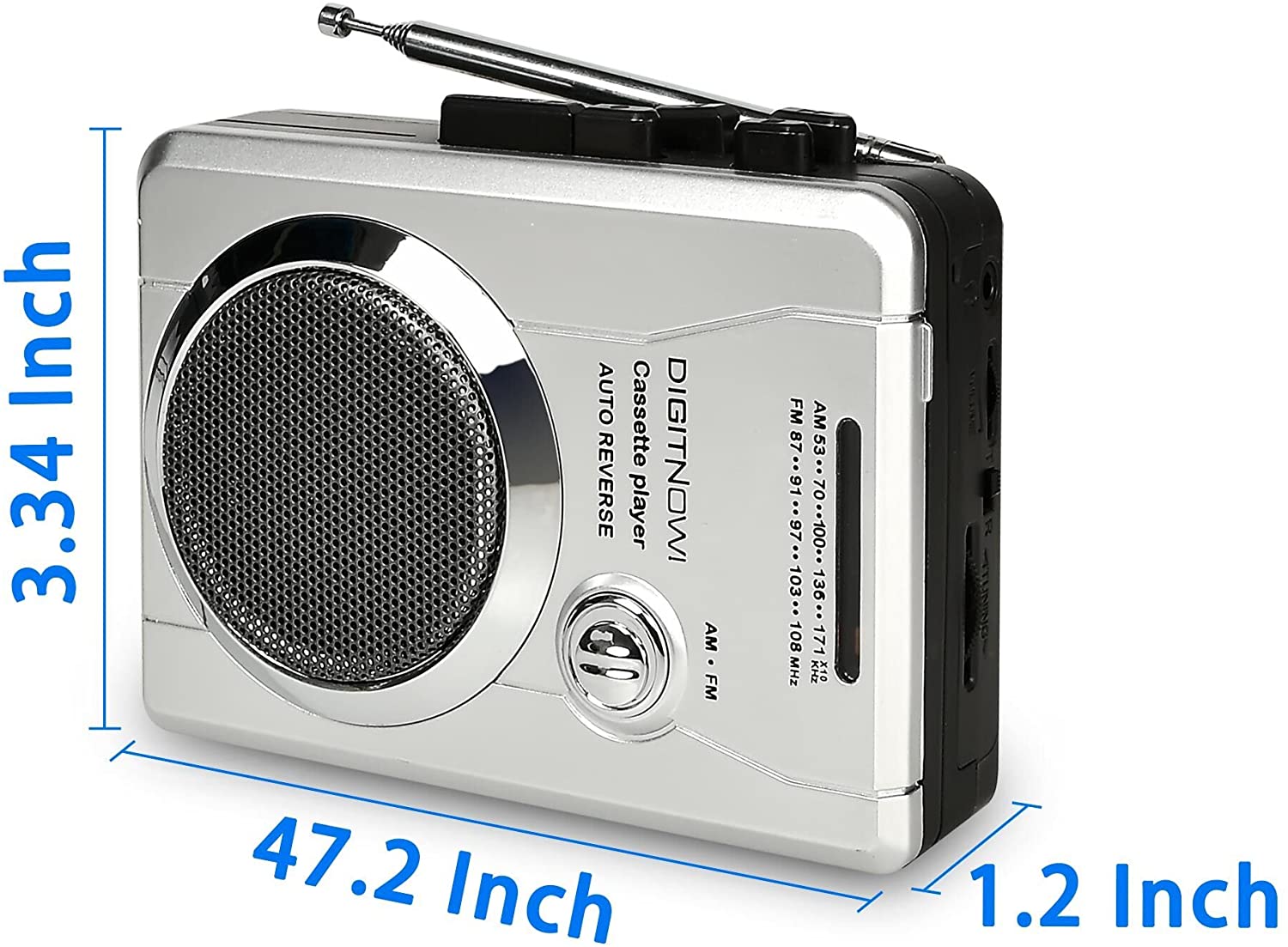 DIGITNOW Cassette Player Recorder AM/FM Pocket Radio and Voice Audio Portable Walkman