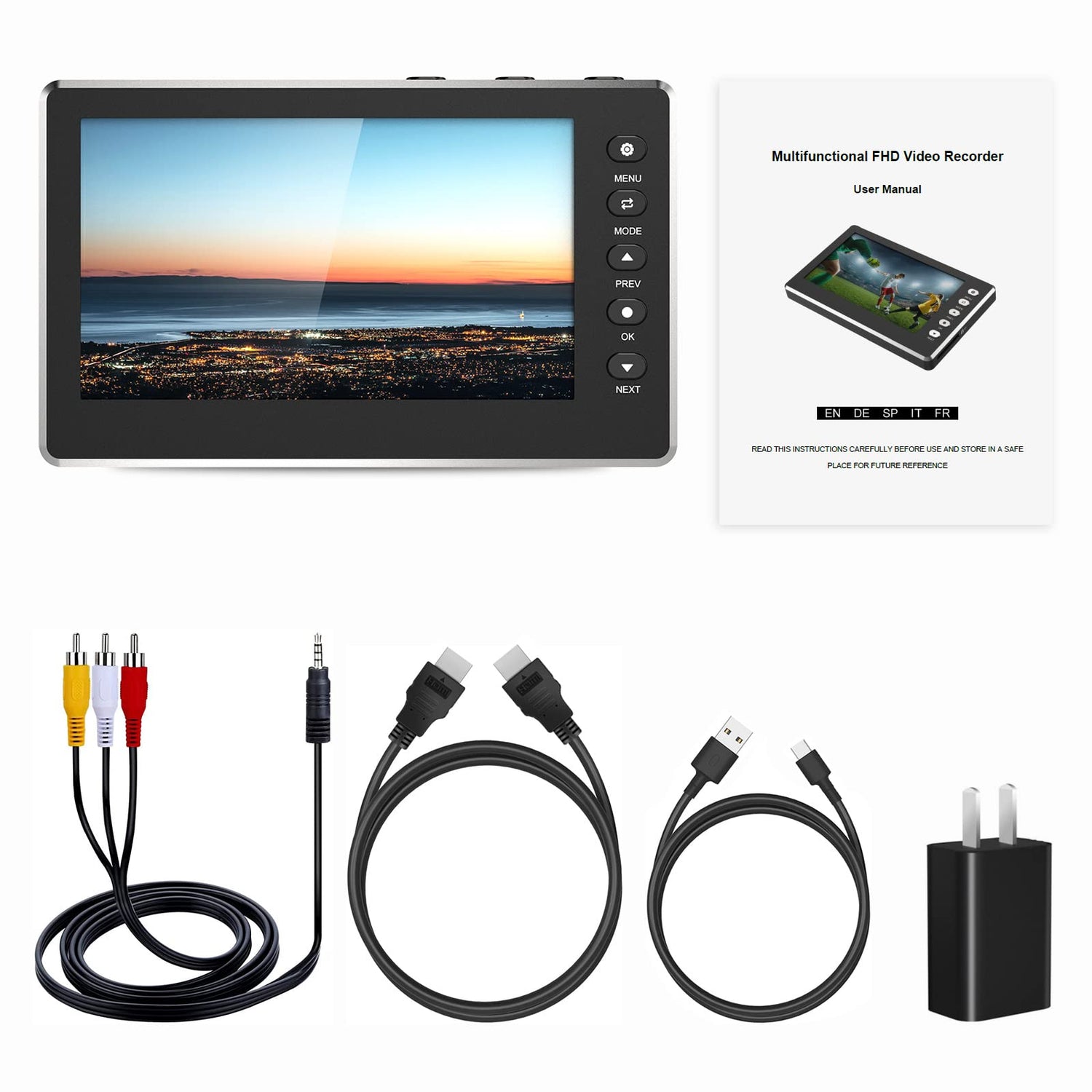 HD Video Capture Box game screen recorder 1080P 60FPS USB 2.0 with 5 ...