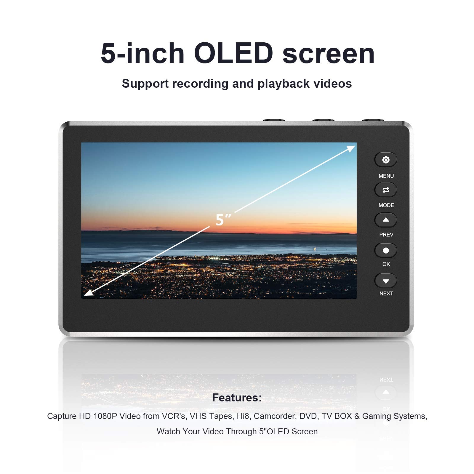 HD Video Capture Box game screen recorder 1080P 60FPS USB